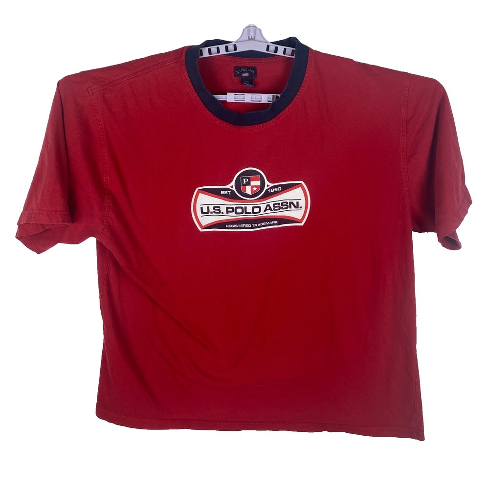 U.S.Polo Assn. Men's T shirt‎ Red Registered Trademark Everyday Comfort Size 3XL